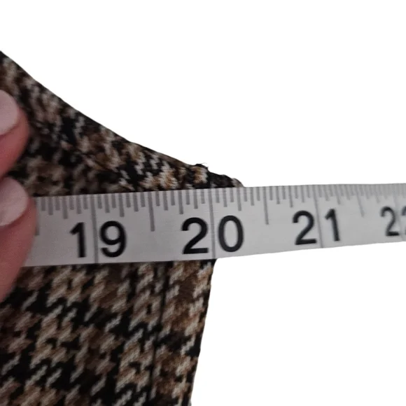 PerSeption Concept Womens Plaid Jumper Dress‎ Sz Large Acadamia - Picture 5 of 8